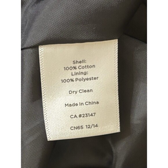 TALBOTS Butterfly Fit & Flare Dress Women 8 Black White Sleeveless Cotton Zip - Picture 8 of 11